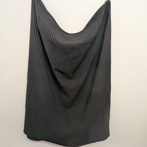 Elegant Black Pinstripe Skirt